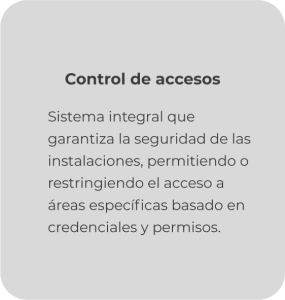 Control de accesos