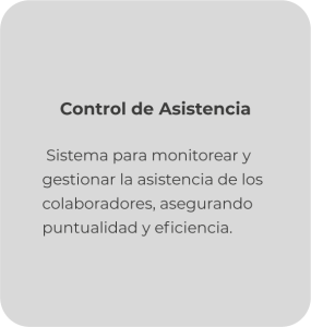 Control de asistencia