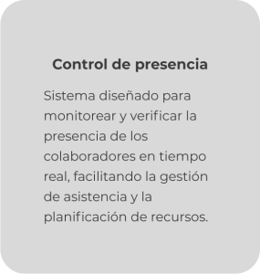 Control de presencia