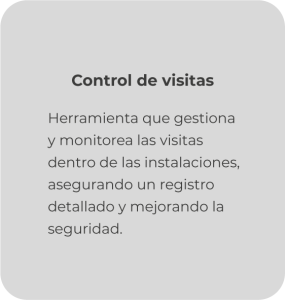 Control de visitas