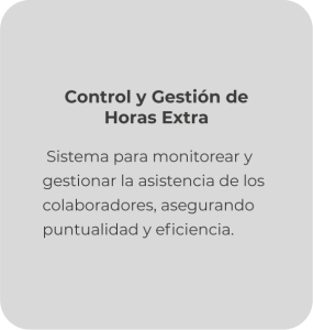 Control y gestión de horas extra