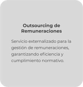 Outsourcing de remuneraciones