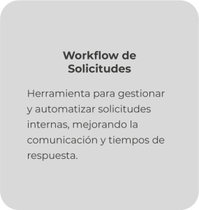 Workflow de solicitudes